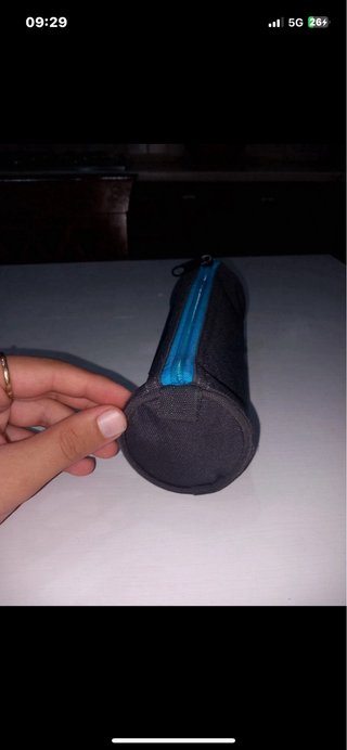 Astuccio Scuola Kappa Nero Azzurro