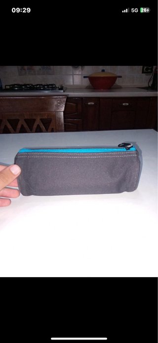 Astuccio Scuola Kappa Nero Azzurro