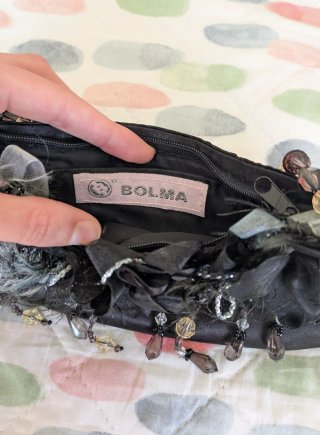 Bolso de mano fiesta invitada negro