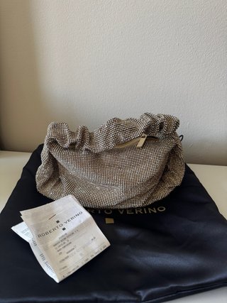 Bolso Roberto Verino Brillante Dorado/Plateado