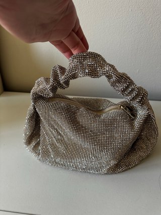 Bolso Roberto Verino Brillante Dorado/Plateado