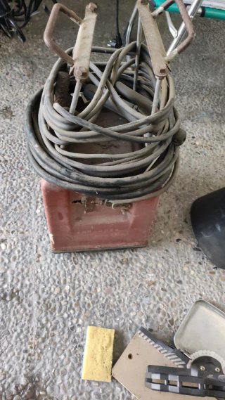 Máquina de soldar con careta