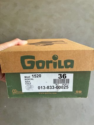 Mocasines Gorila Piel Azul Marino Talla 36
