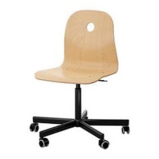 Silla Vasberg Ikea Madera y Metal