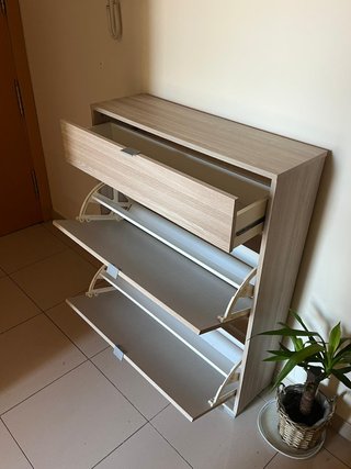 Zapatero recibidor 2 puertas abatibles + cajón