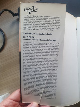 Libro El Golpe, anatomía y claves del asalto al Co