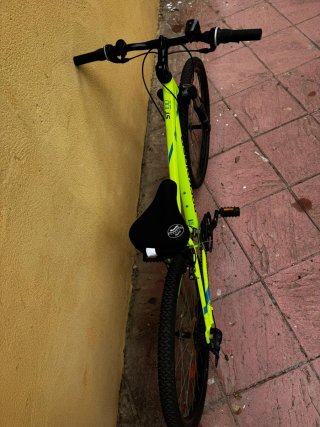 Bicicleta Rockrider 100 Amarillo Neón