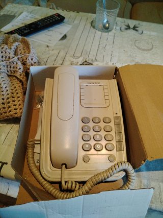 Teléfono fijo Alcatel beige