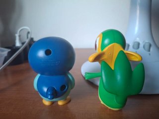 Figuras Pokemon Piplup y Snivy