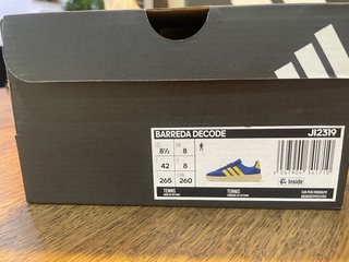 Adidas Barreda Decode Talla 42 Azul/Amarillo