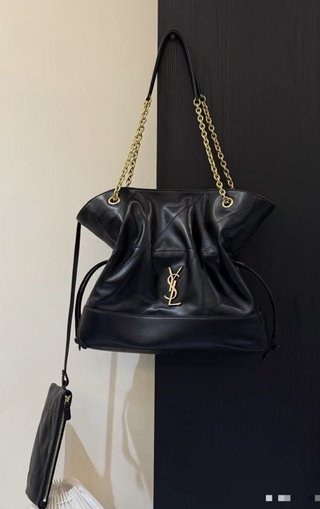 Bolsa Saint Laurent Negra y Dorada