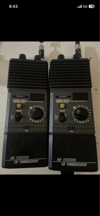 2 x GE 40 Channel CB Transceiver Walkie Talkies