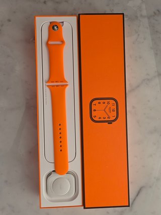 Correa Apple Watch Hermès naranja M/L sin estrenar