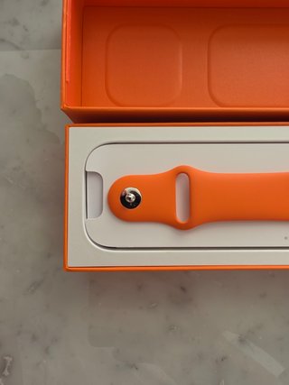 Correa Apple Watch Hermès naranja M/L sin estrenar