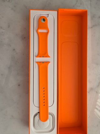 Correa Apple Watch Hermès naranja M/L sin estrenar