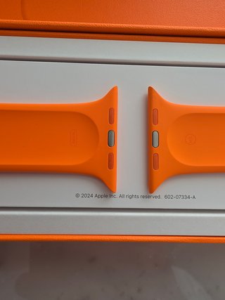 Correa Apple Watch Hermès naranja M/L sin estrenar