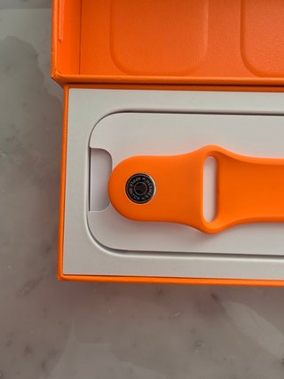 Correa Apple Watch Hermès naranja M/L sin estrenar