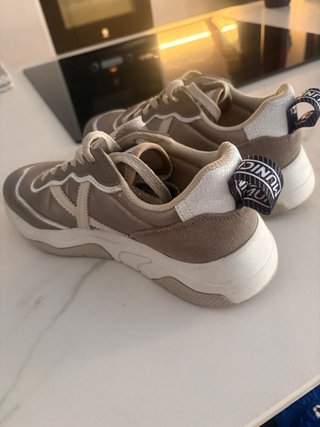 Zapatillas Munich Mujer Talla 39 Beige/Gris