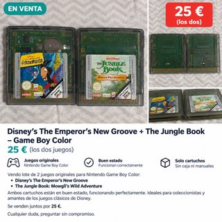 Disney's The Emperor's New Groove + Jungle Book GB