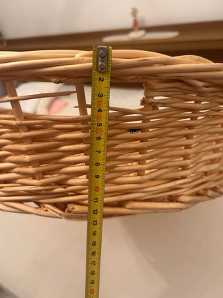 Canasto de mimbre ovalado tamaño XL