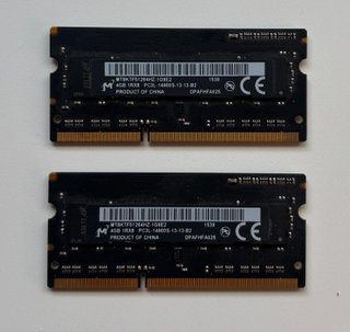 Kit 8GB RAM DDR3L 1866 Micron iMac 27 2015 2x4GB