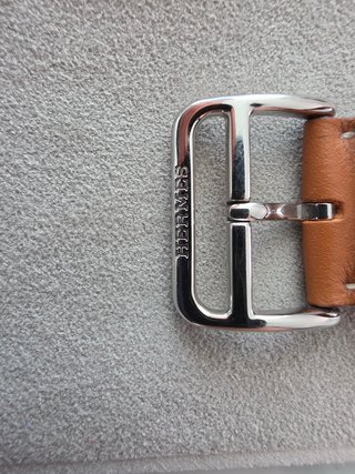Correa Apple Watch Hermès piel marrón 46 mm