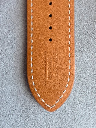 Correa Apple Watch Hermès piel marrón 46 mm