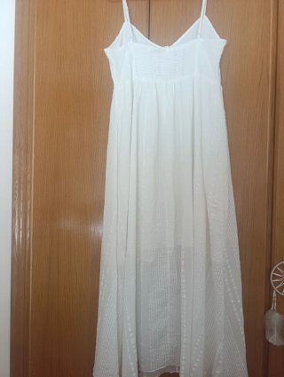 Vestido blanco largo tirantes