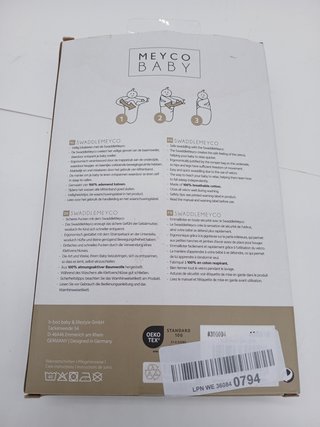 Saco Meyco Baby Uni, equipamiento inicial para recién nacidos (saco para bebés de 0 a 3 meses, suave