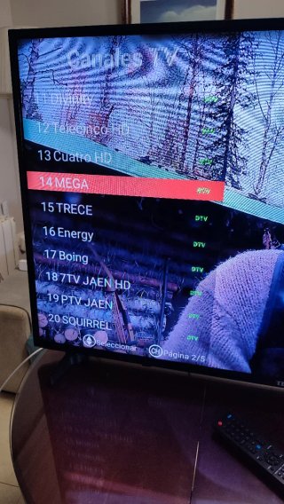 Televisión 50" TD SYSTEMS SMART TV con defecto