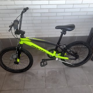 Bicicleta BMX Monty Verde y Negra