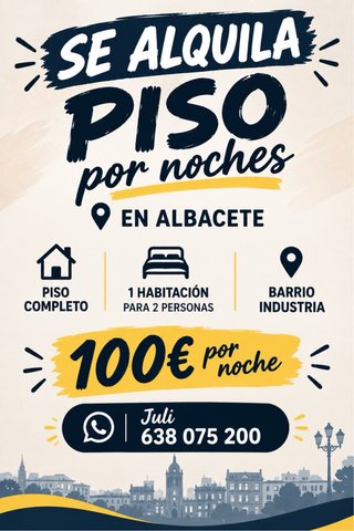 Alquiler piso Albacete feria