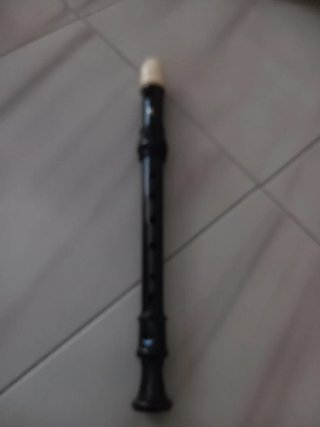 Flauta dulce negra