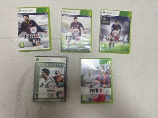 Lote 5 Juegos FIFA Xbox 360