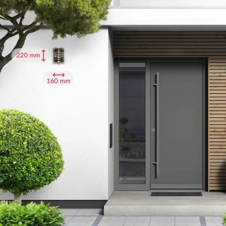 Aplique Exterior Latón Inoxidable