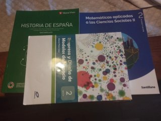 BACHILLERATO 2 CURSO MATEMATICAS  HiSTORIA  ECONOM