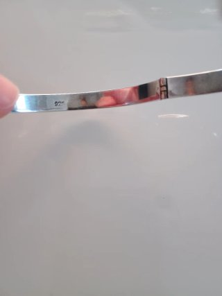 Bracciale in argento lucido