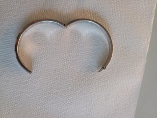 Bracciale in argento lucido