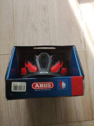 Casco bici niño ABUS rojo/negro