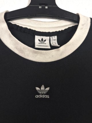 Adidas Trefoil Ringer T-Shirt Black Talla S