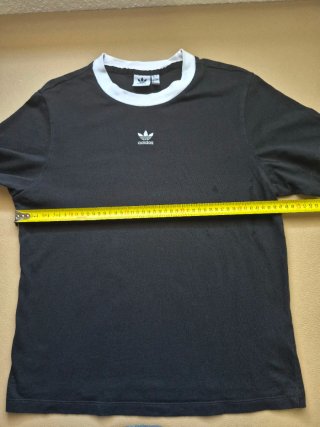 Adidas Trefoil Ringer T-Shirt Black Talla S