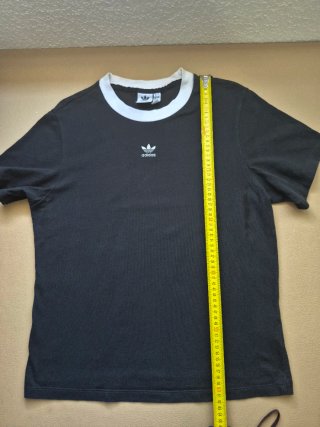 Adidas Trefoil Ringer T-Shirt Black Talla S