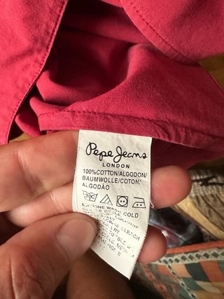 Camisa Pepe Jeans M Roja Estampado