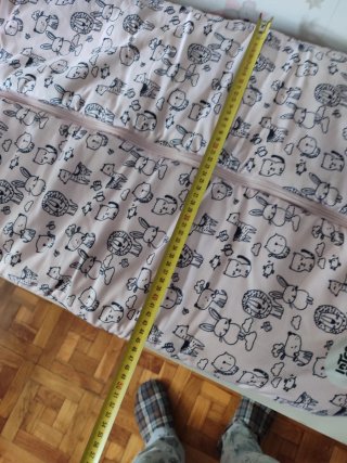 Saco para sillita de bebé gris y rosa