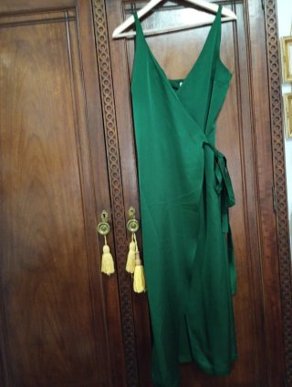 Vestido largo verde