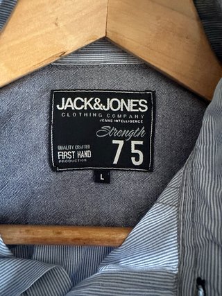 Camisa Jack&Jones manga corta azul Talla L