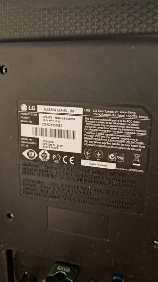 Monitor LG Flatron E2442 24 pulgadas