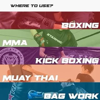 Guantes Boxeo Starpro Premier Negro/Dorado