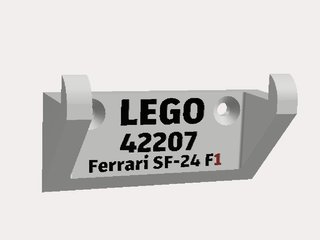 Soporte pared Ferrari SF-24 F1 LEGO 3D
