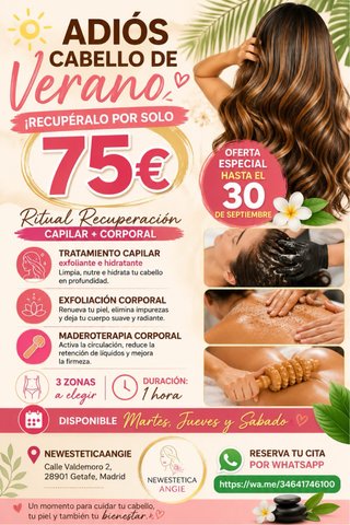 Maderoterapia con reparación capilar